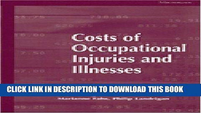 [READ] Kindle Costs of Occupational Injuries and Illnesses Audiobook Download