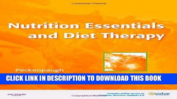 [READ] Mobi Nutrition Essentials and Diet Therapy, 11e (Nutrition Essentials and Diet Therapy