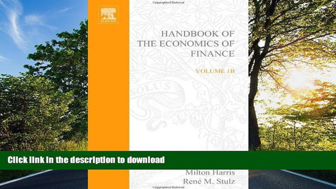 FAVORITE BOOK  Handbook of the Economics of Finance: Financial Markets and Asset Pricing Volume