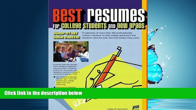 FAVORIT BOOK Best Resumes for College Students and New Grads: Jump-Start Our Career Louise M.