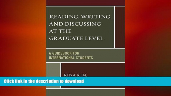 FAVORIT BOOK Reading, Writing, and Discussing at the Graduate Level: A Guidebook for International