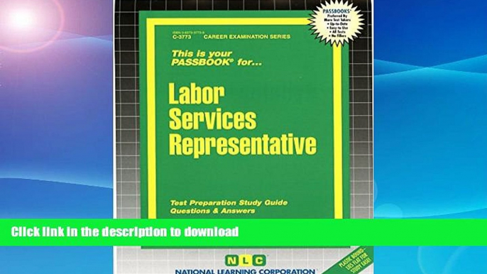 READ PDF Labor Services Representative(Passbooks) (Career Examination Passbooks) READ PDF BOOKS