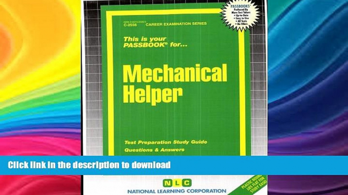 FAVORIT BOOK Mechanical Helper(Passbooks) READ EBOOK