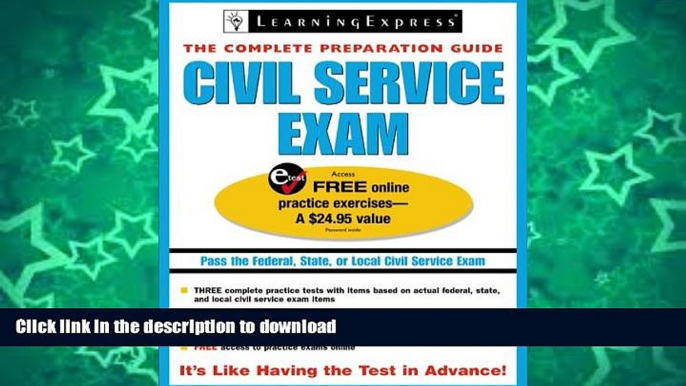 FAVORIT BOOK Civil Service Exam (Civil Service Exam (Learning Express)) READ PDF FILE ONLINE