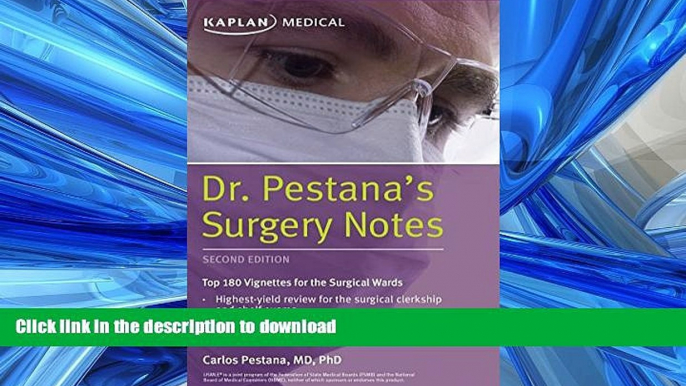 FAVORIT BOOK Dr. Pestana s Surgery Notes: Top 180 Vignettes for the Surgical Wards (Kaplan Test