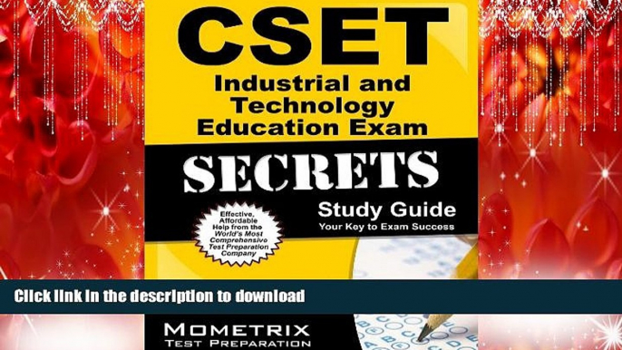 FAVORIT BOOK CSET Industrial and Technology Education Exam Secrets Study Guide: CSET Test Review