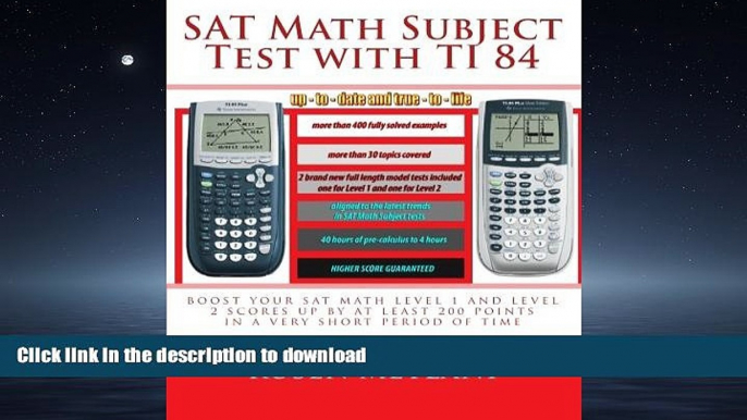 FAVORIT BOOK SAT Math Subject Test with TI 84: advanced graphing calculator techniques for the sat