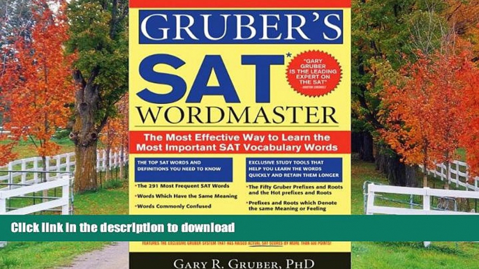 FAVORIT BOOK Gruber s SAT Word Master: The Most Effective Way to Learn the Most Important SAT