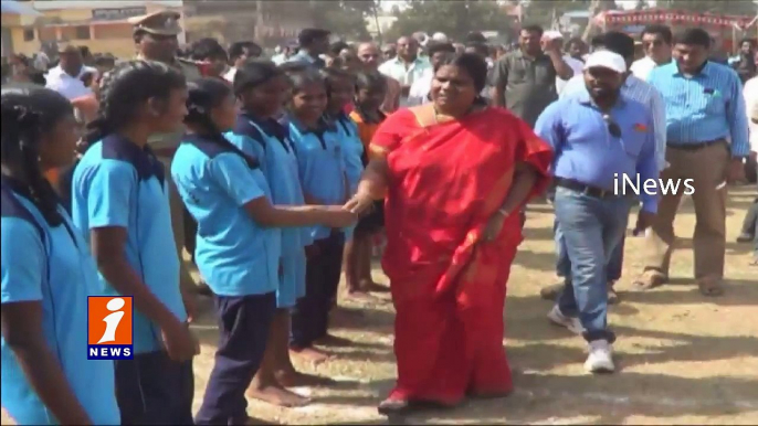 AP Minister Peethala Sujatha Starts Khelo India Sports at Chintalapudi | iNews