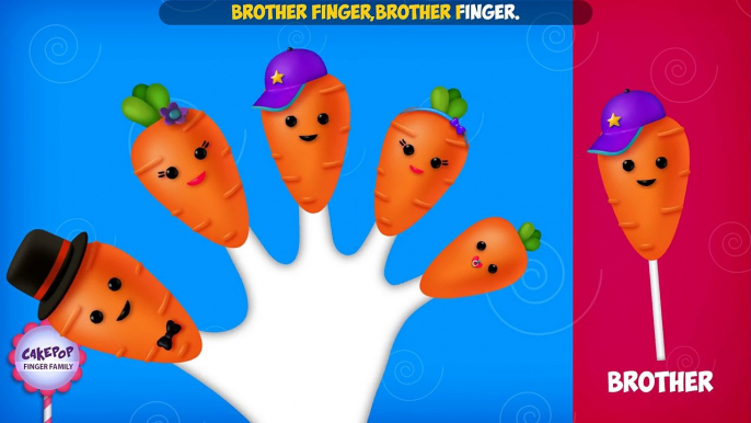 The Finger Family Carrot Cake Pop Family Nursery Rhyme | Carrot Cake Pop Finger Family Songs