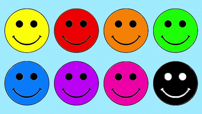 Learn Colors with Smiley Faces Coloring Pages (12) Educational Video for Kids & Toddlers to Watch