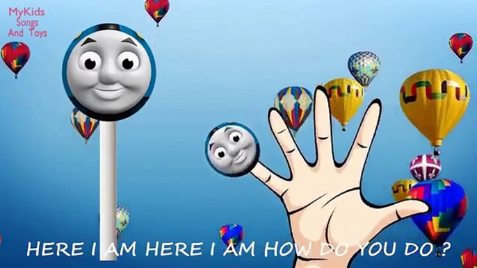 284 Finger Family Thomas & Friends Family Lollipops Popsicle Balloons Ryan Harold Percy Nursery Rhym