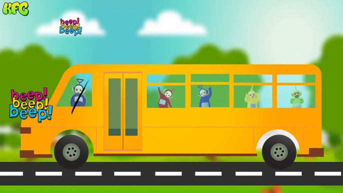 Teletubbies Wheels On The Bus Parody | Children Funny Songs | Kids Fun Club