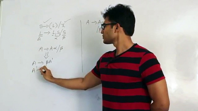 Compiler Design Lecture 4 -- Elimination of left recursion and left factoring the grammars