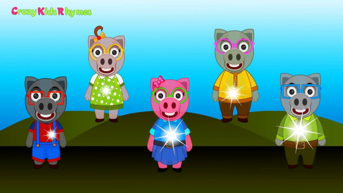 Finger Family Pig Cartoons Finger Family Nursery Rhymes Songs for Children Kids Babies