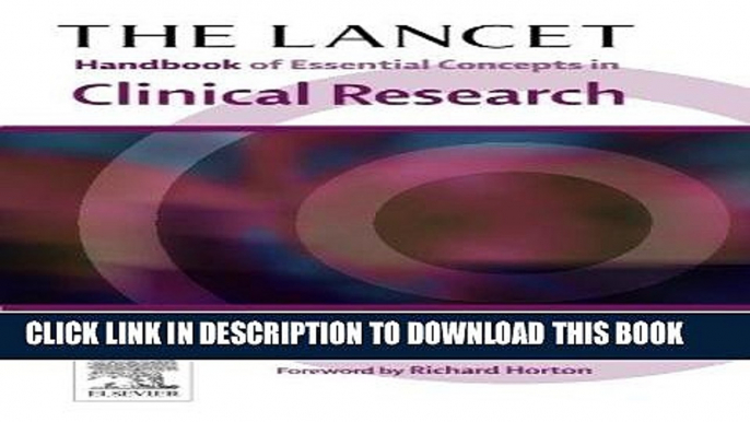 [READ] Mobi The Lancet Handbook of Essential Concepts in Clinical Research (The Lancet Handbooks)