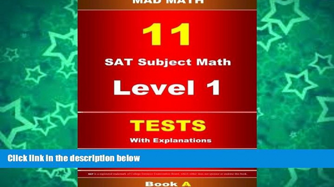 Pre Order SAT Subject Math Level 1 Tests 11  Book A (Mad Math) John Su mp3