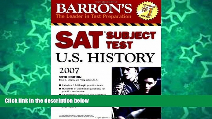 Pre Order Barron s SAT Subject Test in U.S. History (Barron s How to Prepare for the Sat II United