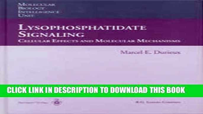 [READ] Mobi Lysophosphatidate Signaling: Cellular Effects and Molecular Mechanisms (Molecular