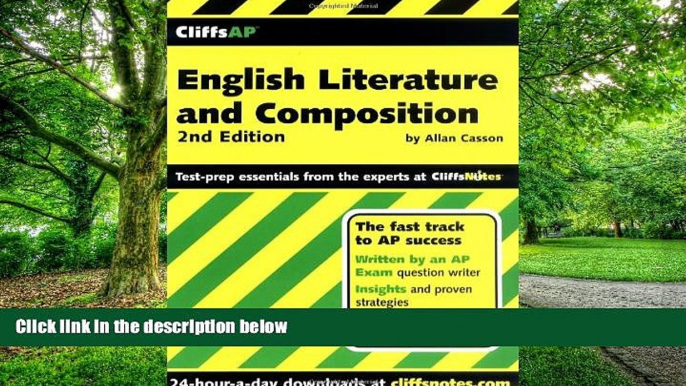 Pre Order CliffsAP English Literature and Composition Allan Casson mp3