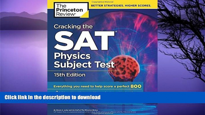 READ  Cracking the SAT Physics Subject Test, 15th Edition (College Test Preparation) FULL ONLINE