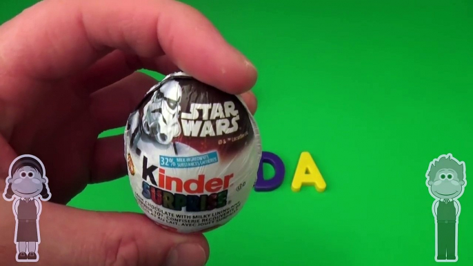 Star Wars Kinder Surprise Egg Word Jumble! Spelling Animals! Lesson 29! Toys for Kids!-26NtLRwST04