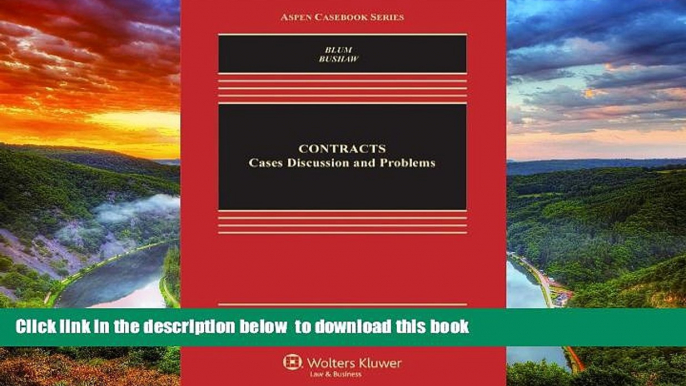 Pre Order Contracts: Cases, Discussion, and Problems, Third Edition (Aspen Casebooks) Brian A.