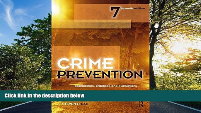 READ PDF [DOWNLOAD] Crime Prevention: Approaches, Practices and Evaluations Steven P. Lab TRIAL