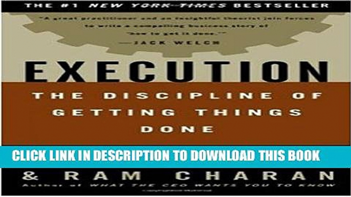 [PDF] Execution: The Discipline of Getting Things Done Full Colection