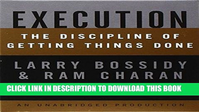 [PDF] Execution: The Discipline of Getting Things Done Popular Colection