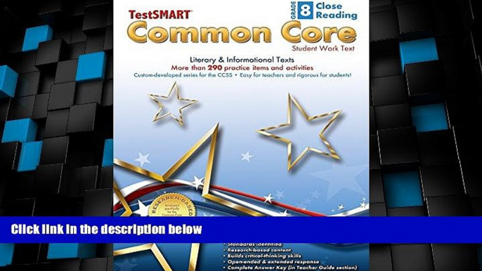 Price TestSMARTÂ® Common Core Close Reading Work Text, Grade 8 - Literary   Informational Texts