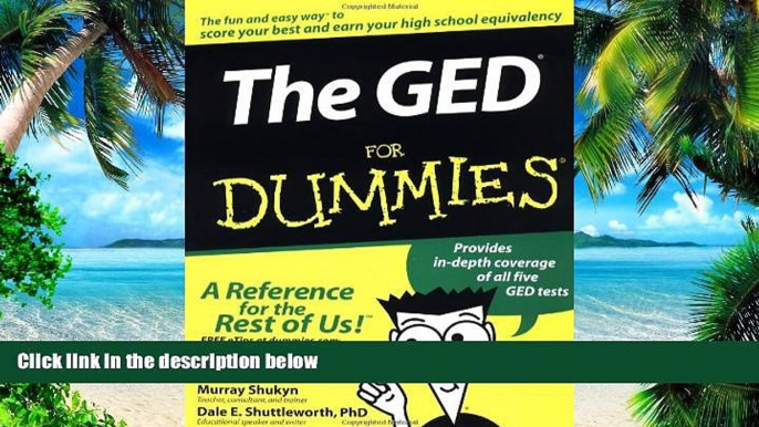 Price The GED For Dummies (For Dummies (Lifestyles Paperback)) Murray Shukyn On Audio