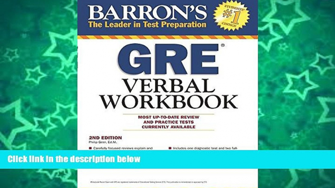 Audiobook Barron s GRE Verbal Workbook, 2nd Edition Philip Geer Ed.M Audiobook Download