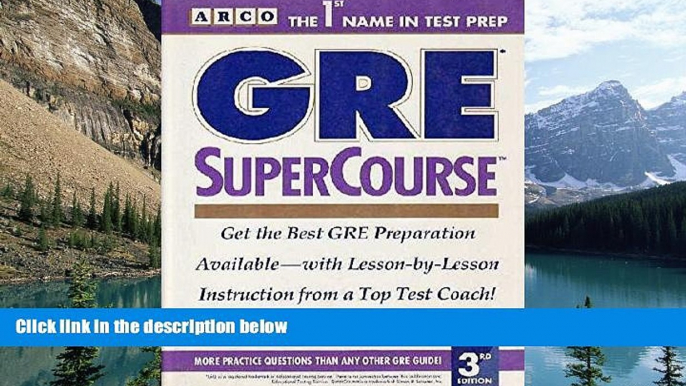 Read Online Thomas H. Martinson Gre Supercourse (Supercourse for the Gre) Full Book Epub