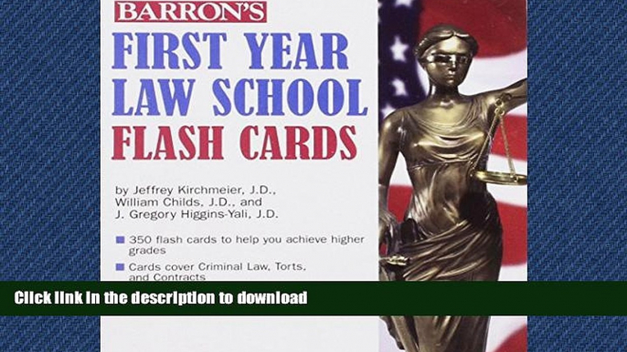 READ THE NEW BOOK Barron s First Year Law School Flash Cards: 350 Cards with Questions   Answers