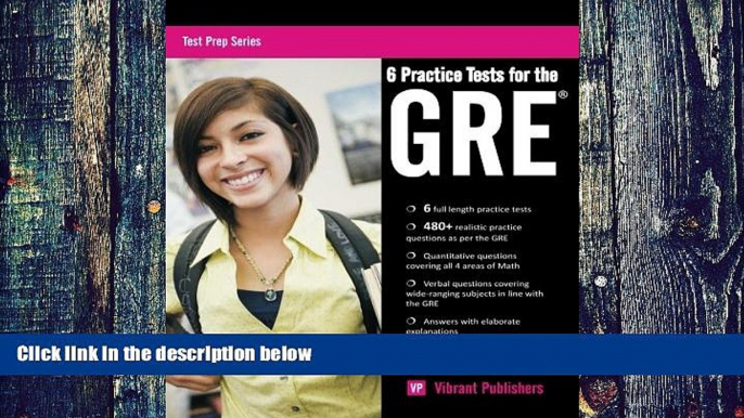 Best Price 6 Practice Tests for the GRE (Test Prep Series) (Volume 1) Vibrant Publishers On Audio