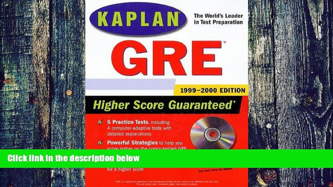 Price Kaplan GRE 1999-2000 with CD-ROM Kaplan For Kindle