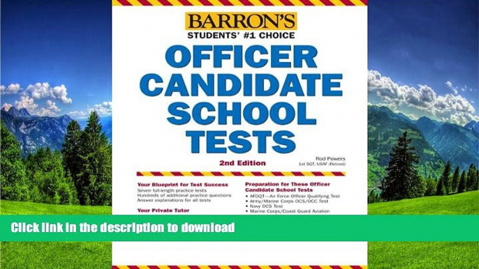 READ ONLINE Barron s Officer Candidate School Tests, 2nd Edition READ PDF BOOKS ONLINE