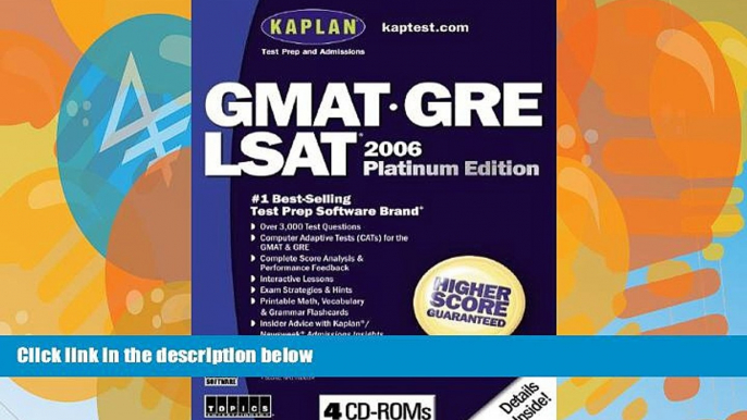 Pre Order Kaplan GMAT/GRE/LSAT Kaplan Test Prep mp3