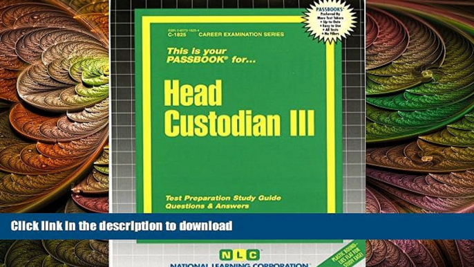 FAVORIT BOOK Head Custodian III(Passbooks) READ PDF BOOKS ONLINE