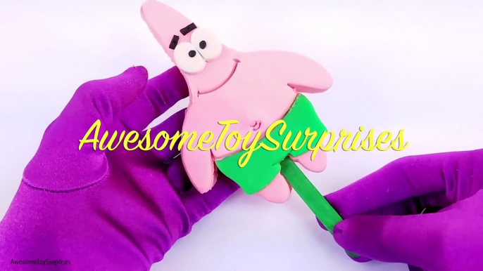 How to Make Patrick Star Playdoh Popsicle Do It Yourself DIY Cookie Cutter Kids Arts and Crafts