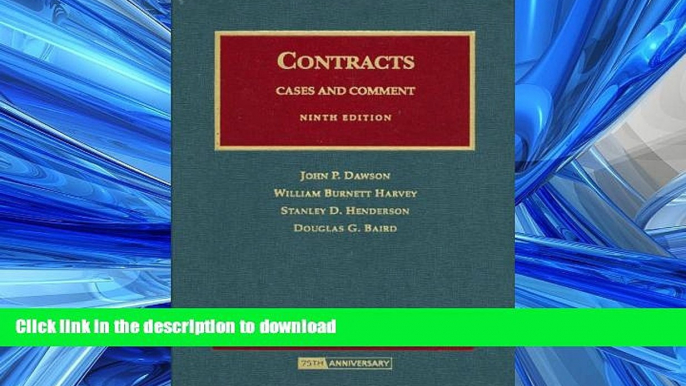 FAVORIT BOOK Contracts: Cases And Comment (University Casebooks) (University Casebook Series)