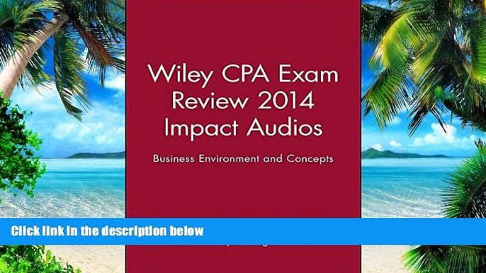 Pre Order Wiley CPA Exam Review 2014 Impact Audios: Business Environment and Concepts (Wiley CPA