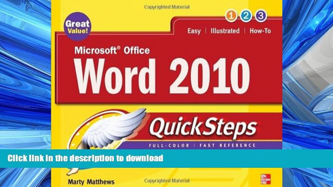 READ PDF Microsoft Office Word 2010 QuickSteps READ PDF BOOKS ONLINE