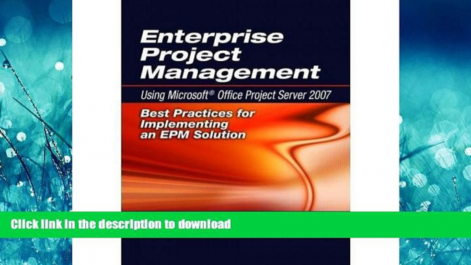 FAVORIT BOOK Enterprise Project Management Using Microsoft Office Project Server 2007: Best