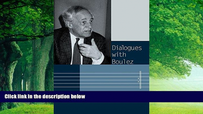 Best Price Dialogues with Boulez Di Rocco Pietro For Kindle