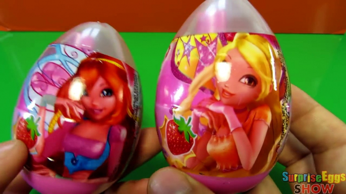 2 Winx Club Surprise Eggs with Toy & Candy Spray, Winx Kinder Surprise Egg, Киндер Сюрприз Винкс