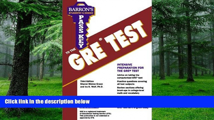 Price Pass Key to the Gre Test: Graduate Record Examination (Barron s Pass Key to the Gre, 3rd ed)