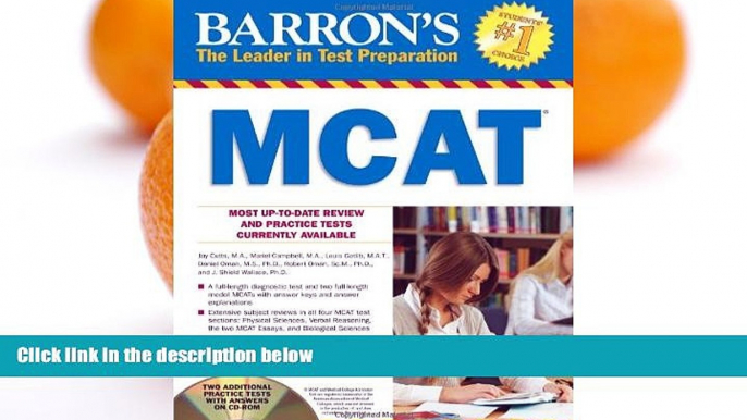 Audiobook Barron s MCAT with CD-ROM (Barron s MCAT (W/CD)) Jay Cutts On CD