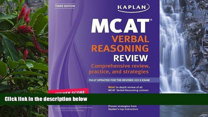 Buy  Kaplan MCAT Verbal Reasoning Review Notes (Kaplan Mcat Verbal Reasoning and Writing Review)